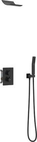 Mexen Salto set de duș încastrat, negru - 7604-02-70