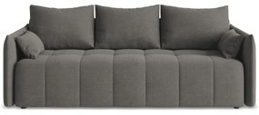 Canapea gri închis extensibilă/cu spațiu de depozitare 225 cm Moku – Makamii