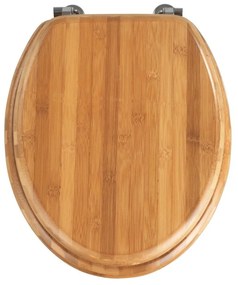 Capac de toaletă din bambus Wenko Bamboo, 42,5 x 37 cm