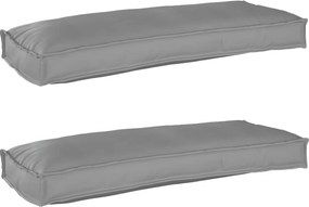 vidaXL Set de perne pentru palet 2 pcs Gri 100 x 40 x 8 cm