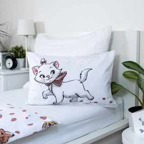 Lenjerie de pat pentru copii albă din bumbac pentru pătuț 100x135 cm Marie Cat "Friends" – Jerry Fabrics