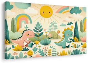 Tablou zi de joacă pentru dinozauri în natură
