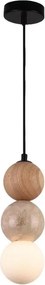 MAXLIGHT P0664 - Lampă suspendată pe cablu ALICE 1xG9/7W/230V Ø 10 cm negru/bej