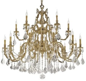 Candelabru XXL 18 brate LUX cu cristale Scholer, Ashford