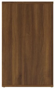 Noptiera, stejar maro, 50x36x60 cm, lemn prelucrat 1, Stejar brun