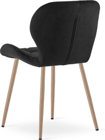 Scaun de masa MANGO VELVET, neagra