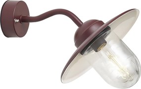 Lampă de perete pentru exterior roșu închis IP44 - Munich