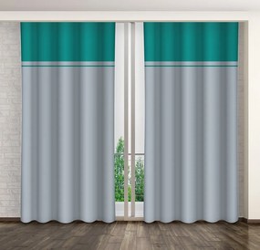 Draperii decorative cu bandă în doua culori Lungime: 270 cm