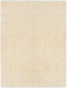 vidaXL Covor shaggy de zonă Crem 120 x 160 cm Polietilenă