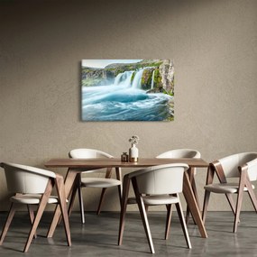 Tablou - Stânci și cascade (90x60 cm)