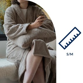 Halat taupe S/M din micropluș/cocolino Pippa – Tiseco Home Studio