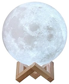 Lampa Luna 3D MOONLIGHT, Alb