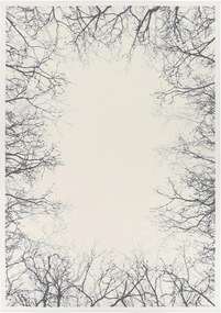 Covor reversibil Narma Puise, 140 x 200 cm, alb