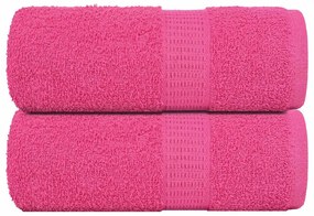 vidaXL Prosoape pentru oaspeți 2 buc Roz 30x50 cm 360 g/m² 100% bumbac