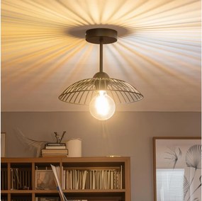 Brilagi - Lustră aplicată LED CERIA WIRE 1xE27/60W/230V Ø 26 cm neagră