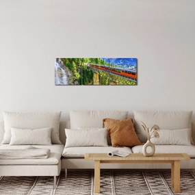 Tablou - Matterhorn, Zermatt, Valais, Elveția (cu ceas) (90x30 cm)