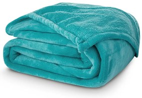 Carbotex Pătură din microfibră turcoaz, 150 x 200c m