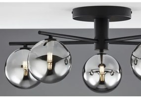 Jupiter 2048 - Plafonieră aplicată PRATO, 5xG9/14W/230V, negru/gri fumuriu