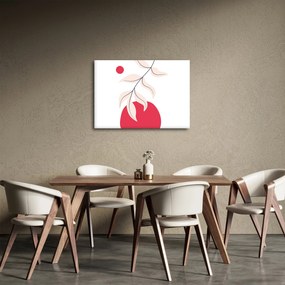 Tablou - Abstracție florală roz N⁰2 (70x50 cm)