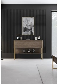 Măsuță consolă Luna 4 (auriu + Nuc) . 1102309