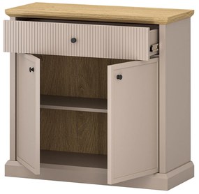 Comodă Indices 2 (taupe + stejar pietros) . 1116869