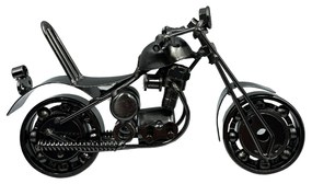 Motocicleta metal Silver Panther miniatura 20x10cm