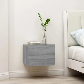 vidaXL Noptiere, 2 buc., gri sonoma, 40x30x30 cm, lemn prelucrat