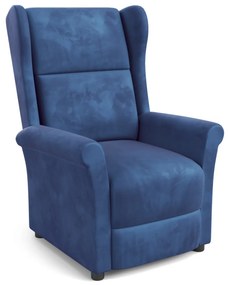 Fotoliu recliner Agustin 2 velvet bleumarin H107 cm