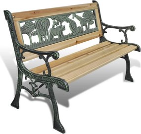 vidaXL Bancă de grădină pentru copii, 84 cm, lemn