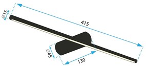 Aplica de perete LED 40CM APP1344-W auriu