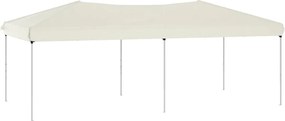 vidaXL Cort pliabil pentru petreceri, crem, 3x6 m