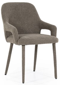 Scaun Fika din tesatura maro