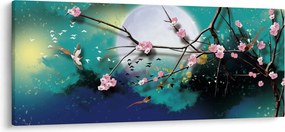 Tablou - Copac,grafic (120x50 cm)