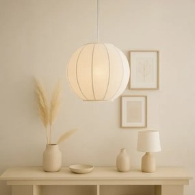 Lustră pe cablu DANA 1xE27/15W/230V, Ø 25 cm, alb