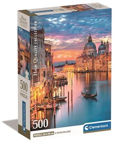 Orașe Lighting Puzzle Veneția 500 piese Clementoni