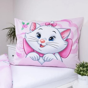 Lenjerie de pat pentru copii roz din bumbac pentru pat de o persoană 140x200 cm Marie Cat "Pink" – Jerry Fabrics