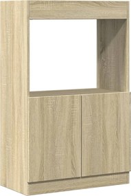 vidaXL Dulap înalt, stejar sonoma, 63x33x100 cm, lemn prelucrat