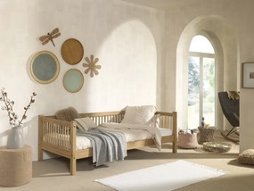 Set FORREST OAK format dintr-un Pat copii cabină (90 x 200 cm) și o bară de siguranță.