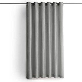 Draperie gri dimout (semi-opacă) din catifea 400x250 cm Velto – Filumi