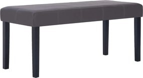 vidaXL Bancă, gri, 106 cm, piele artificială