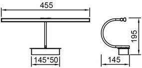 Aplica LED pentru oglinda/tablou PARACURU 8W MA-8915