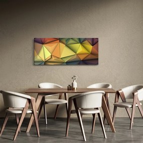 Tablou - Abstracție 3D poligonală (120x50 cm)