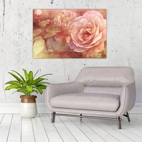 Tablou cu trandafir (90x60 cm)