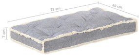 Perna pentru canapea din paleti, antracit, 73 x 40 x 7 cm 1, Antracit, Perna laterala