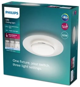 Plafonieră LED dimabilă GARNET SCENE SWITCH LED/30W/230V 4000K Philips