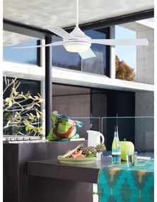 Ventilator LED dimabil Lucci air 212898 MOONAH 1xGX53/21W/230V alb + telecomandă