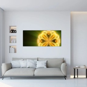 Tablou cu floare galbenă (120x50 cm), în 40 de alte dimensiuni noi