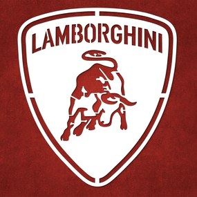 DUBLEZ | Sigla din lemn a mașinii  - Lamborghini