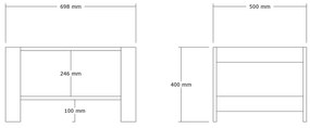 Măsuță de cafea Dokimu (Nuc) . 1093136