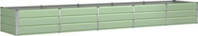 vidaXL Jardinieră Verde 400 x 80 x 45 cm Oțel
